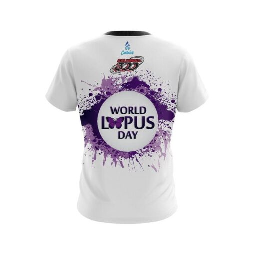 Columbia 300 World Lupus Cancer Awareness 2  CoolWick Bowling Jersey - Image 2