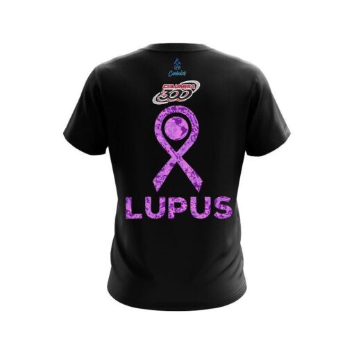 Columbia 300 World Lupus Cancer Awareness 4  CoolWick Bowling Jersey - Image 2