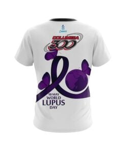 Alternative view of Columbia 300 World Lupus Cancer Awareness  CoolWick Bowling Jersey