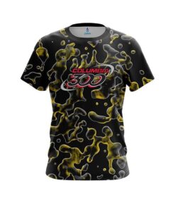 Columbia 300 Yellow Flowing Fluid CoolWick Bowling Jersey