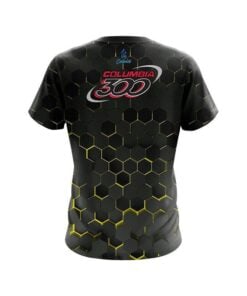 Alternative view of Columbia 300 Yellow Honeycomb Fusion CoolWick Bowling Jersey