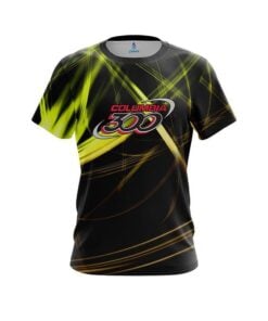Columbia 300 Yellow Spiral CoolWick Bowling Jersey
