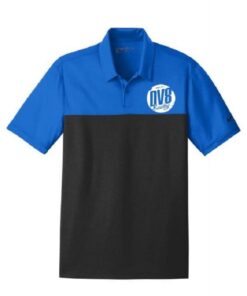 DV8 Deviant Blue Saphire Men's Embroidered Nike Dri-Fit Coolwick Bowling Polo Shirt