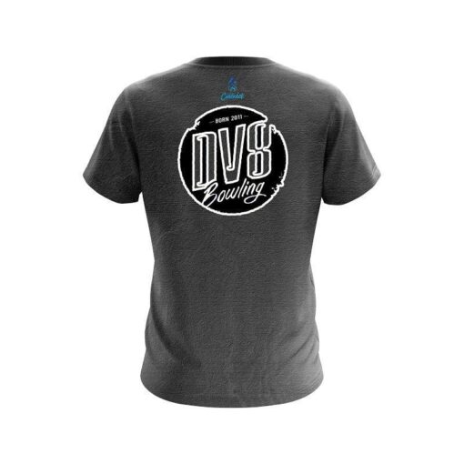DV8 Black Grunge Canvas CoolWick Bowling Jersey - Image 2