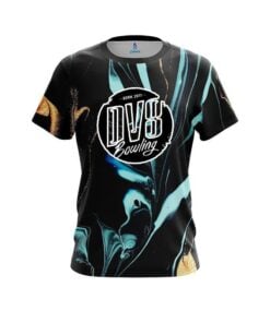 DV8 Blue and Gold Resin CoolWick Bowling Jersey