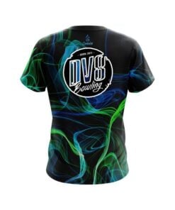 Alternative view of DV8 Blue Green Smoke CoolWick Bowling Jersey