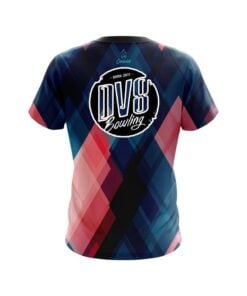 Alternative view of DV8 Blue And Pink Diamond CoolWick Bowling Jersey