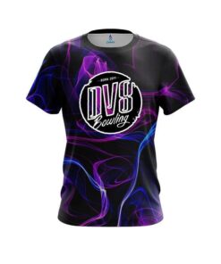 DV8 Blue Purple Smoke CoolWick Bowling Jersey
