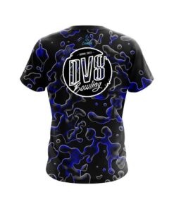 Alternative view of DV8 Blue Flowing Fluid CoolWick Bowling Jersey