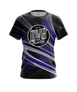 DV8 Blue Motion Swirl CoolWick Bowling Jersey