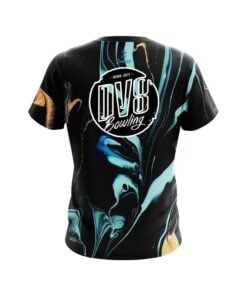 Alternative view of DV8 Blue and Gold Resin CoolWick Bowling Jersey