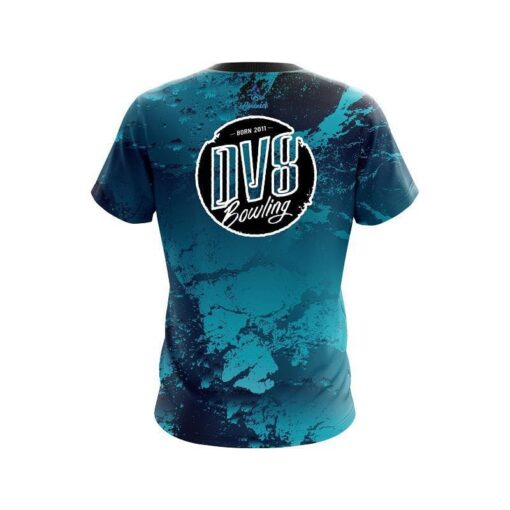 DV8 Graphite Blue CoolWick Bowling Jersey - Image 2