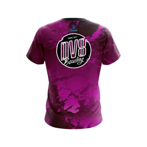 DV8 Graphite Pink CoolWick Bowling Jersey - Image 2