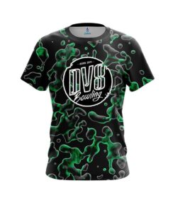 DV8 Green Flowing Fluid CoolWick Bowling Jersey