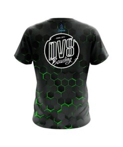 Alternative view of DV8 Green Honeycomb Fusion CoolWick Bowling Jersey