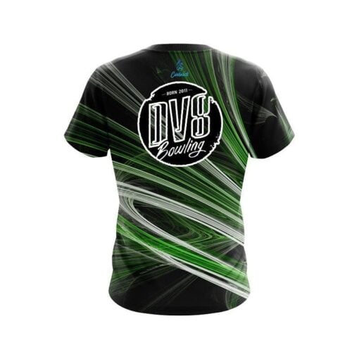 DV8 Green Motion Swirl CoolWick Bowling Jersey - Image 2