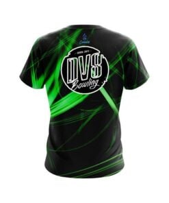 Alternative view of DV8 Green Spiral CoolWick Bowling Jersey
