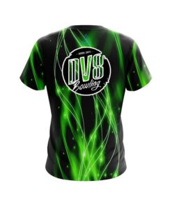Alternative view of DV8 Green Spiral Waves CoolWick Bowling Jersey