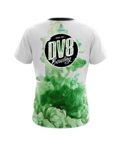 Alternative view of DV8 Green ink Splash CoolWick Bowling Jersey