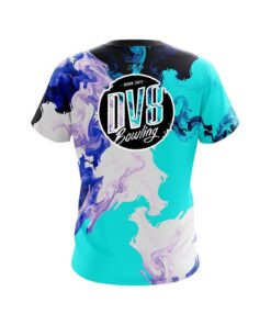 Alternative view of DV8 Liquid Marble Purple And Blue CoolWick Bowling Jersey