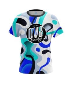 DV8 Modern Art Blue CoolWick Bowling Jersey