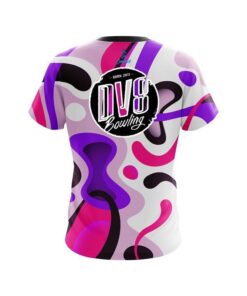 Alternative view of DV8 Modern Art Purple CoolWick Bowling Jersey
