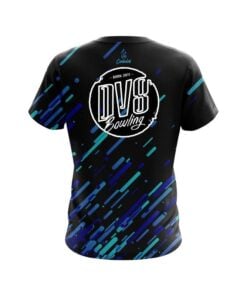 Alternative view of DV8 Modern Blue Stripe CoolWick Bowling Jersey
