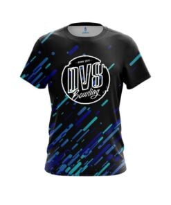 DV8 Modern Blue Stripe CoolWick Bowling Jersey