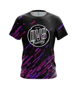 DV8 Modern Purple Stripe CoolWick Bowling Jersey