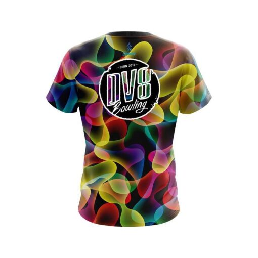 DV8 Multi Color Lava CoolWick Bowling Jersey - Image 2