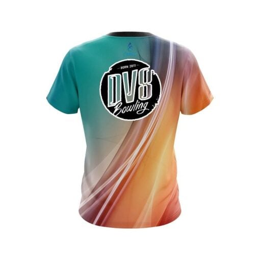 DV8 Multi Color Swirl CoolWick Bowling Jersey - Image 2