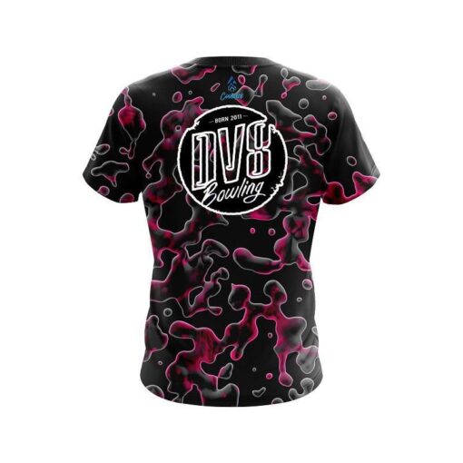 DV8 Pink Flowing Fluid CoolWick Bowling Jersey - Image 2