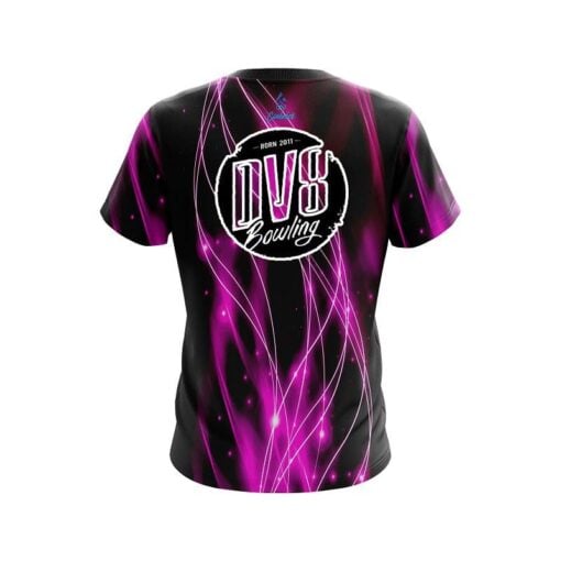 DV8 Pink Spiral Waves CoolWick Bowling Jersey - Image 2