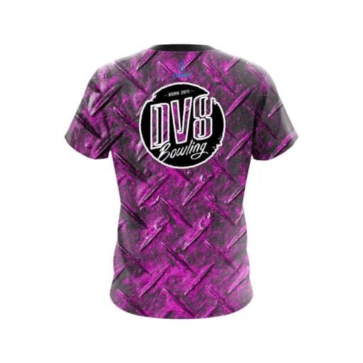 DV8 Pink Diamond Plate CoolWick Bowling Jersey - Image 2