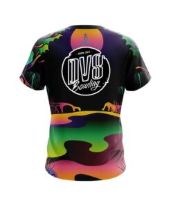 Alternative view of DV8 Psychedelic Lakeside CoolWick Bowling Jersey
