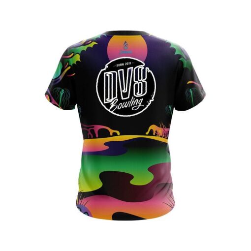 DV8 Psychedelic Lakeside CoolWick Bowling Jersey - Image 2