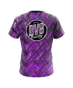 Alternative view of DV8 Purple Diamond Plate CoolWick Bowling Jersey