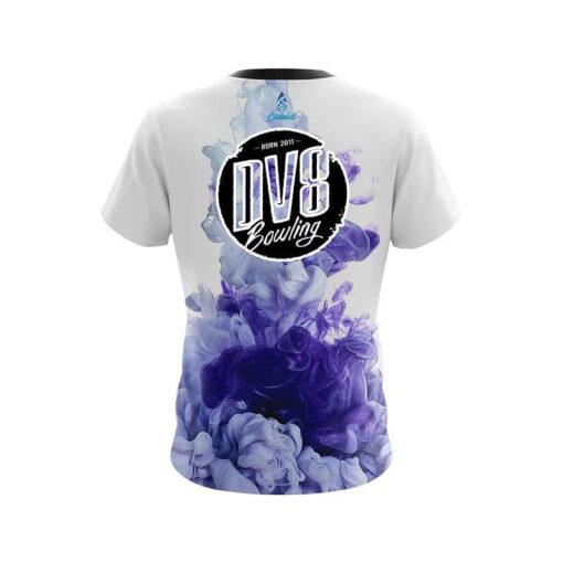 DV8 Purple ink Splash CoolWick Bowling Jersey - Image 2