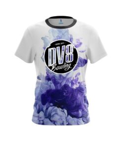 DV8 Purple ink Splash CoolWick Bowling Jersey