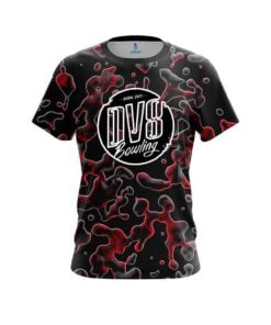 DV8 Red Flowing Fluid CoolWick Bowling Jersey