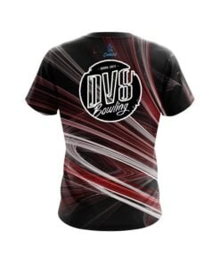 Alternative view of DV8 Red Motion Swirl CoolWick Bowling Jersey