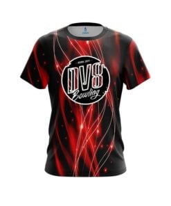 DV8 Red Spiral Waves CoolWick Bowling Jersey