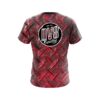 DV8 Red Diamond Plate CoolWick Bowling Jersey - Image 2
