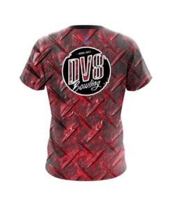 Alternative view of DV8 Red Diamond Plate CoolWick Bowling Jersey