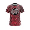 DV8 Red Diamond Plate CoolWick Bowling Jersey
