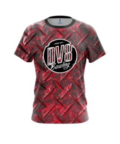 DV8 Red Diamond Plate CoolWick Bowling Jersey
