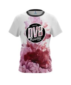 DV8 Red ink Splash CoolWick Bowling Jersey