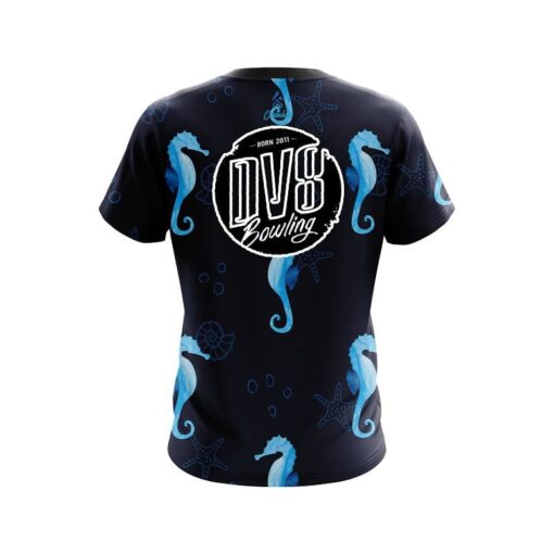 DV8 Underwater Seahorse CoolWick Bowling Jersey - Image 2