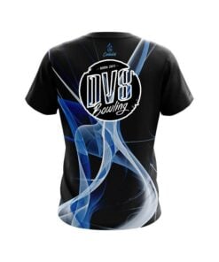 Alternative view of DV8 Smokey Blue Wave CoolWick Bowling Jersey