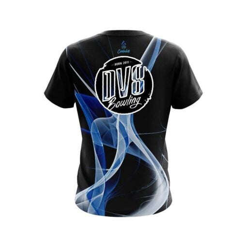DV8 Smokey Blue Wave CoolWick Bowling Jersey - Image 2